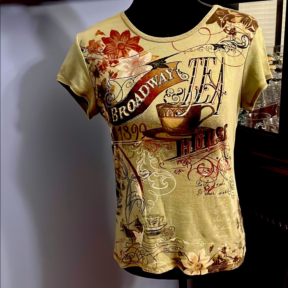 Vintage style print Tee